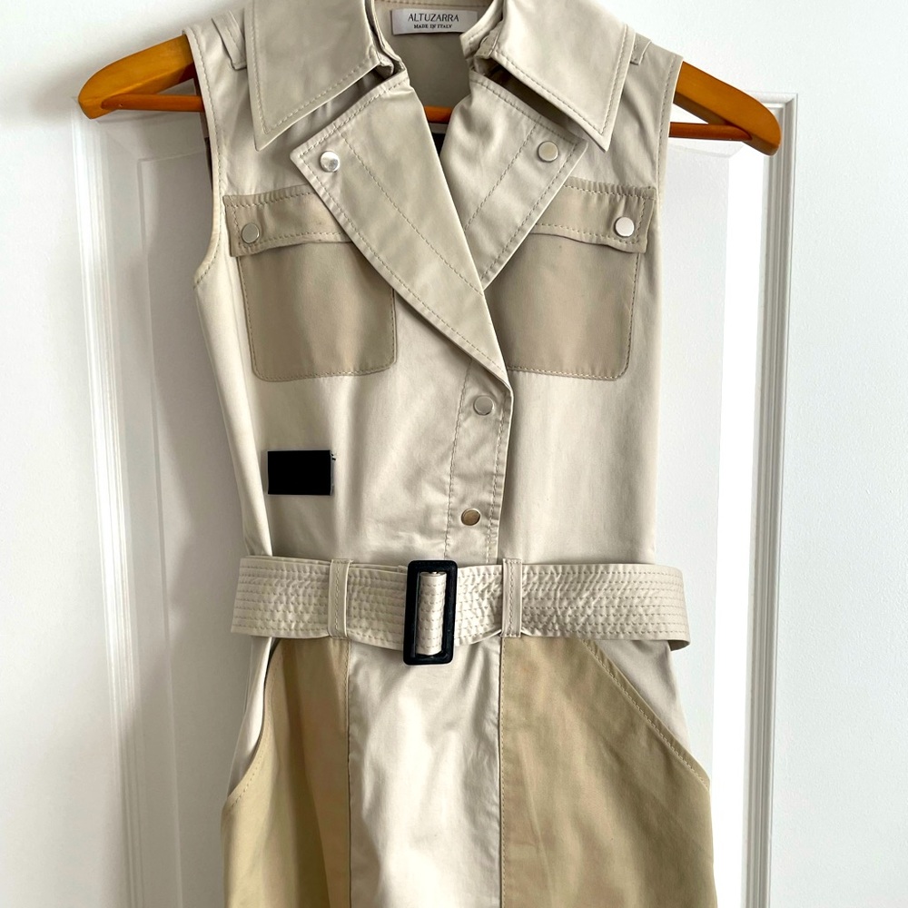 Altuzarra cargo sleeveless coat dress
